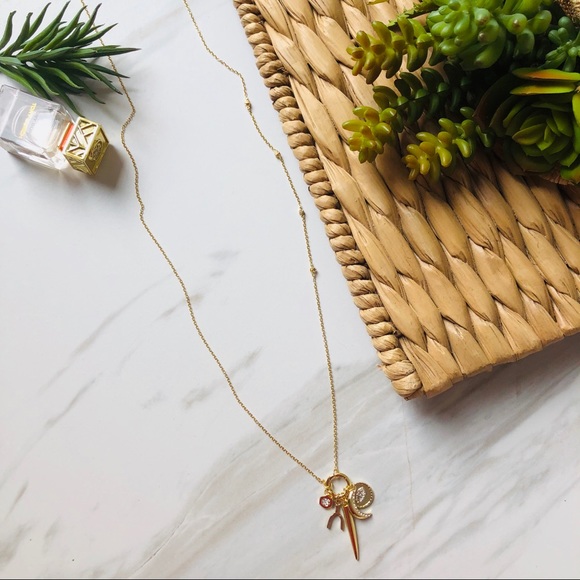 Ettika Gold Charm Necklace- BOGO - Picture 2 of 7